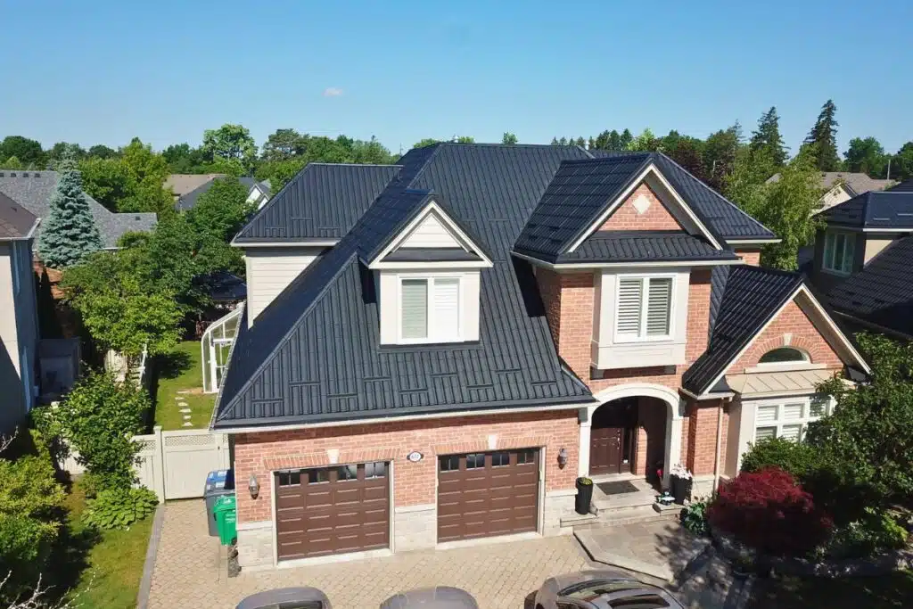 After installation: the house now features a sleek metal roof, offering durability and modern aesthetics with perfect finishing.